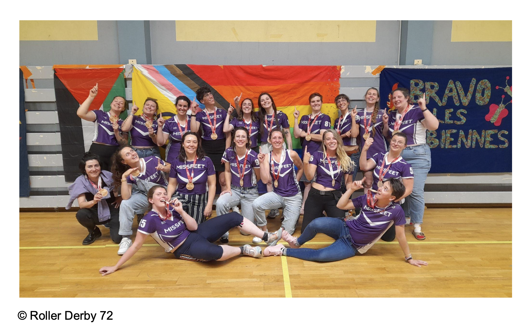 Les Missfeet du Roller Derby 72 accèdent à la Nationale 1 !
