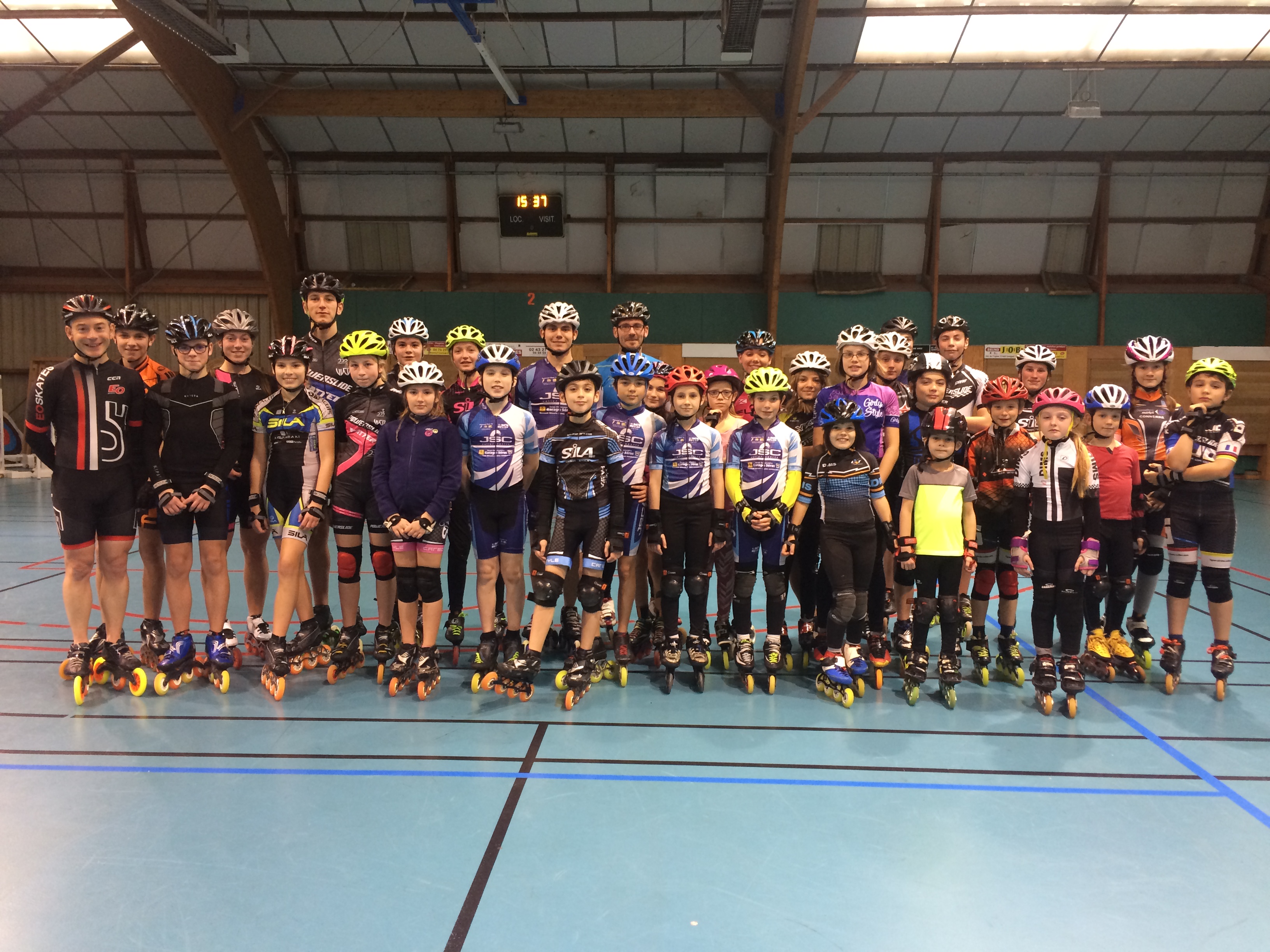 Entraînement en commun course